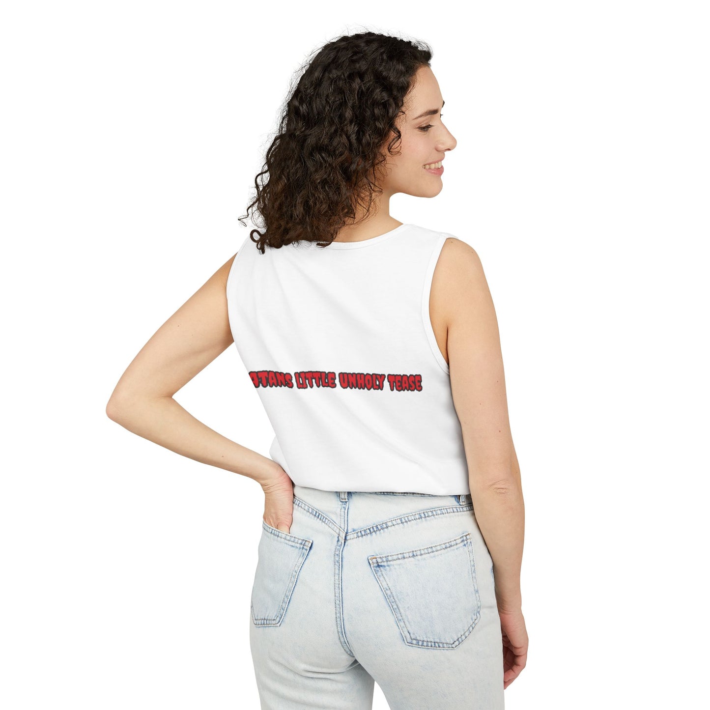 Red Devil 'SLUT' Unisex Garment-Dyed Tank Top