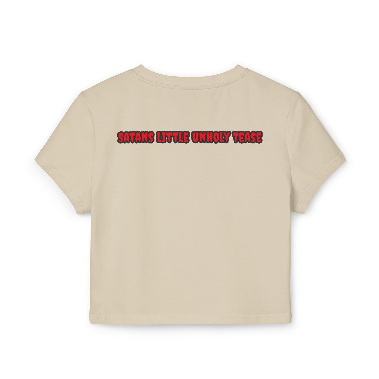 Red Devil 'SLUT' Graphic Women's Baby Tee