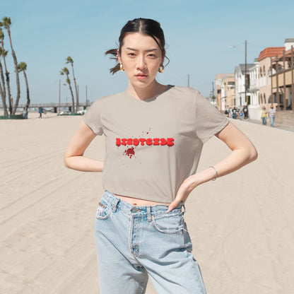 Bloody Bigotcide Flowy Cropped Tee