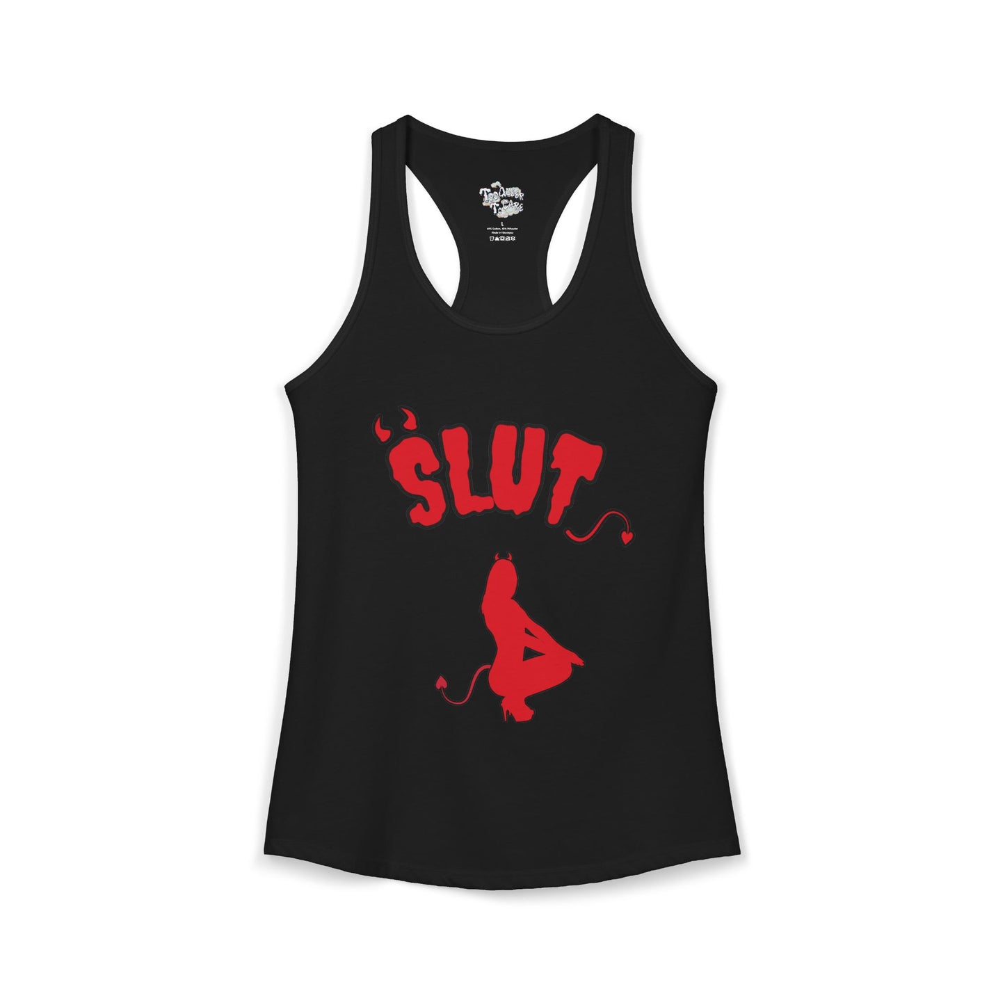 Red Devil 'SLUT' Women's Ideal Racerback Tank