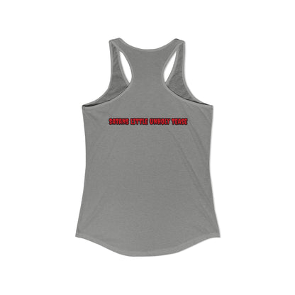 Red Devil 'SLUT' Women's Ideal Racerback Tank
