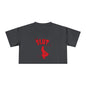 Red Devil SLUT Graphic  Women's Crop Tee