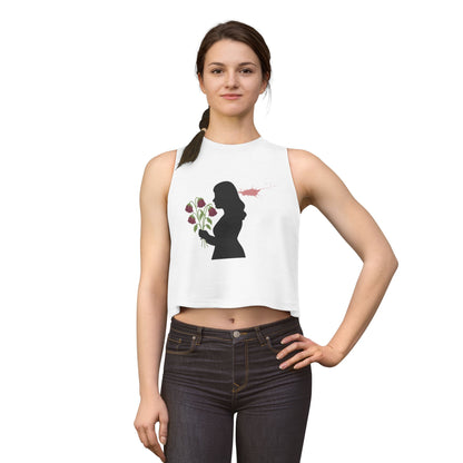 Totally Wondful Day Women's Floral Silhouette Crop Top