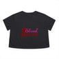 Blush and Blood Flowy Cropped Tee