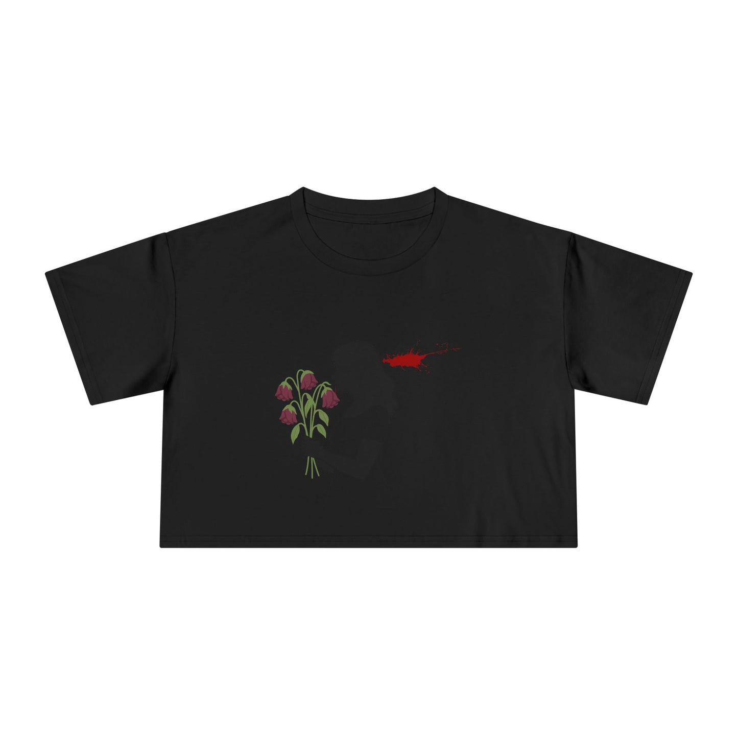 Totally Wonderful Day Woman Silhouette Women's Crop Tee