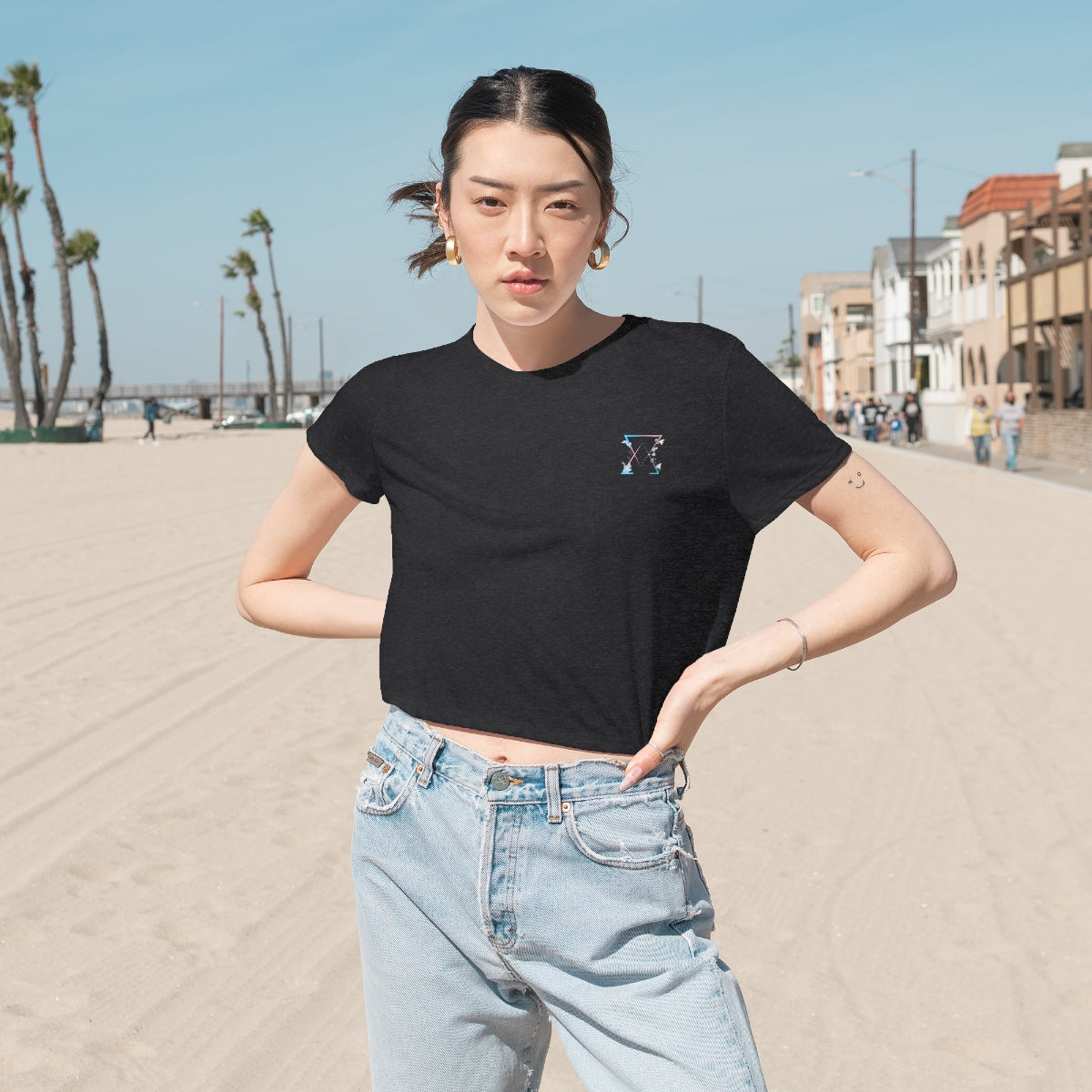 Women's Arcee Flowy Cropped Tee
